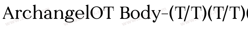 ArchangelOT Body字体转换